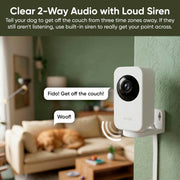WYZE Indoor Cam Pan, 2K Pan-Tilt Security Camera for Baby/Pet Monitoring | AI Motion Tracking, IR Night Vision, 2-Way Audio, Physical Privacy Mode, Works with Alexa and Google Assistant