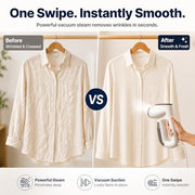 Neakasa Magic 1 Vacuum Steamer with Recycled Steam, 2-Year Protection Plan | Handheld Garment Steamer for Clothes, Smooth Wrinkles in One Glide, No Ironing Board, No Water Spots, Ready to Wear, 110–120V