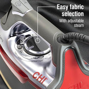 CHI Steam Professional Iron for Clothes with Vertical Steam Burst | Titanium Ceramic Soleplate, 300+ Steam Holes, 1700 Watts, 3-Way Auto Shutoff, XL 10' Cord