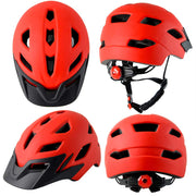 Bavilk Kids Bike Helmet with LED Light for Youth Teen Toddler Boys Girls | Adjustable with Detachable Visor for Age 3-5-8-10-12-14,Safety Certified Multi-Sport for Bicycle Scooter Skateboard