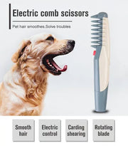Electric Pet Dematting Grooming Comb