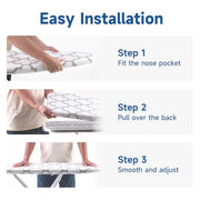 Whitmor Ironing Board Cover and Pad 15 x 54 in, Thick Padding | 6mm Thick Fiber Pad, Scorch Resistant, Elastic Edge, Fits Standard Size Boards, Secure Snug Fit, Medallion Gray