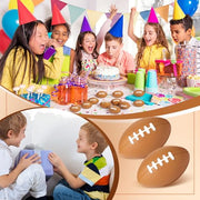 Blulu 30 Pack Mini Footballs Foam Sports Balls Bulk 2.17" for Kids Adult | Brown, School Party Favor, Sports Themed Ball Toy, First Year Down Birthday, Homecoming Game, Goodie Bag Stuffer, Stress Ball