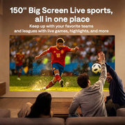 Aurzen Roku TV D1R Cube Smart Outdoor Projector with WiFi and Bluetooth | Roku TV Built-in, Sealed Optical Engine, 1080P FHD, DoIby Audio, Portable Mini Projector for Home/Outdoor Movie Soccer Game
