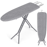 SONGMICS Ironing Board, Foldable, with Iron Rest, 43 x 13 Inches | Height Adjustable up to 34.6 Inches, with Cover and Pad, Iron Rest, Hook, Heavy-Duty Steel Legs, BORIX Collection ULLB001G01