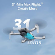 DJI Mini 4K, Drone With 4K UHD Camera, Under 249 g | 3-Axis Gimbal, 10km Video Transmission, Auto Return, Wind Resistance, 31-Min Flight Time, Intelligent Flight