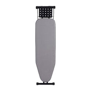 Jakeefud Deluxe Ironing Board with Heat Resistant Cover and Thicken Felt Pad, Heavy Sturdy Legs,Full Size Hanger Iron Board,Foldable (L-Grey)