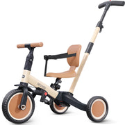 newyoo TR007 5-in-1 Tricycle for Toddlers 1-3, Toddler Bike, Birthday Gift | Toddler Trike with Push Handle Lets Parents Steer and Converts to Balance Bike, Fun Outdoor Toy for Boys and Girls, Khaki