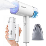 Nirrom Steamer for Clothes, Portable Handheld Garment Steamer & Iron 2 in 1 | Clothes Steamer Handheld 1000W Fast 30s Heat-up, Foldable Clothing Steamer for Travel, office, 120V Only, Anti-Spill, 180ML