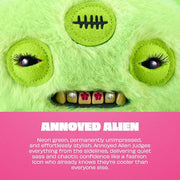 Fuggler Baddies Fuggs 9 Inch (Annoyed Alien) by ZURU | Funny Ugly Monster with signature teeth; soft & huggable collectible plush; for fans & collectors; gift for tweens & teens
