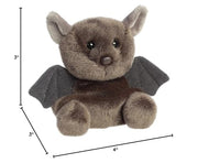 Aurora Palm Pals 4" Luna Bat Adorable Plush | Bean-filled understuffed bodies with collectible personalities