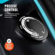 PurSteam SteamBurst+ Steam Iron, Ceramic Soleplate, Self-Clean, Anti Drip | 1750W | Ceramic Soleplate | Adjustable Steam | Self-Clean | Anti-Calc | Anti-Drip | Powerful Steam for All Fabrics