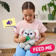 LITTLE LIVE PETS My Baby Koala Kiki, Koala Stuffed Animal | Interactive plush with 40+ sounds and reactions, blinking eyes, yawning, and a 2-in-1 eucalyptus leaf teether