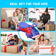 FanttikRide N7 Pro Electric Wiggle Car, Flashing Wheels, for Ages 3+, Blue | Max 4 Mph, Anti-Rollover, Kids Car with Bluetooth, Ride on Car with 150 Lbs, Easy Assembly, Indoor / Outdoor, CyberWiggle