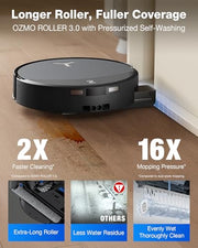 ECOVACS DEEBOT T90 PRO Omni Robot Vacuum and Mop, 30000Pa Blast Suction | TruEdge Instant Self-Cleaning OZMO Roller, PowerBoost Charging, Triple Lift Carpet Care, ZeroTangle for Pet Family,YIKO Agent