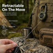 Heavy-Duty Retractable Key Holder.