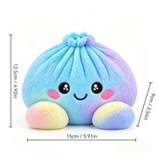 Giant Dumpling Pillow Plush Stuffed Christmas Home Decor with Steamer | Kawaii Design, Soft Plush Material, Home Decoration, Soft Stretch Decompression Fidget Squeeze Toy for Adults Anxiety Relief