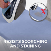 HOME GENIE Ironing Board Cover with Extra Thick Padding, 15x54, Blue
