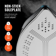 PurSteam SteamBurst+ Steam Iron, Ceramic Soleplate, Self-Clean, Anti Drip | 1750W | Ceramic Soleplate | Adjustable Steam | Self-Clean | Anti-Calc | Anti-Drip | Powerful Steam for All Fabrics