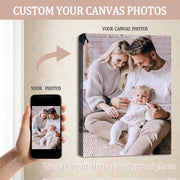 Canvas Prints with Your Photos,Ship Next Day Custom Wall Art for Home Decor | Perfect Custom Photo Gifts for Wedding, Birthday, Family & Friends - Ready to Hang Canvas Pictures Framed 8x10