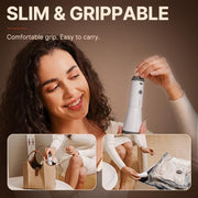 Vacbird Travel Vacuum Bags with Rechargeable Pump, Carry-On Space Saver | See Contents Easily with Transparent Bags, 1500mAh Pump Compresses 90+ Bags, Carry-On Size for Easy Travel Packing