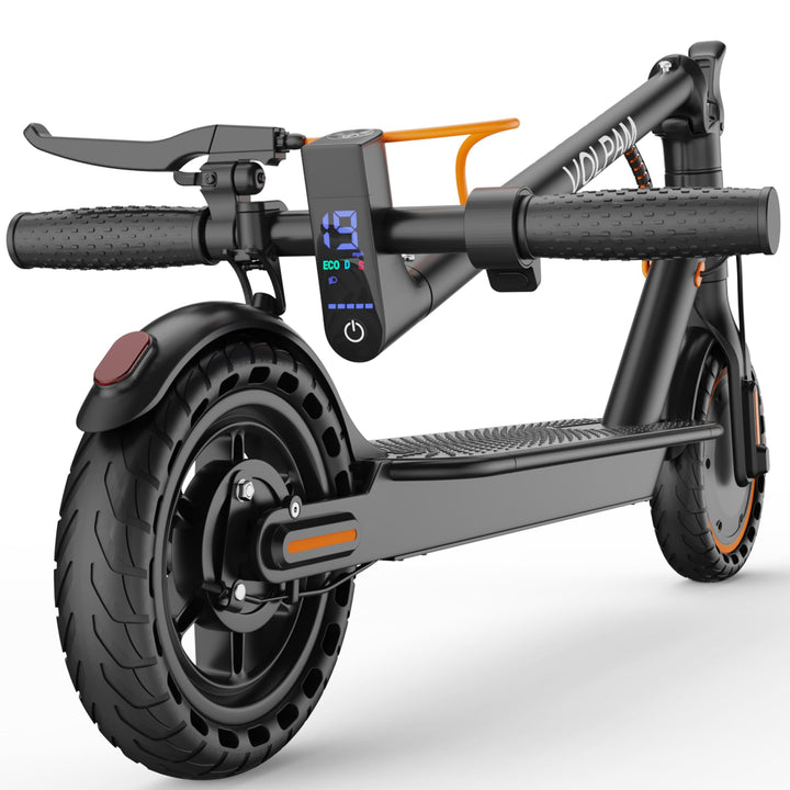 VOLPAM Electric Scooter, 350W/500W Motor, 21/28/40 Miles Long Range | 19 MPH Max Speed, 8.5"/10'' Solid Tire, Lightweight EScooter with Dual Brakes & Lights, APP
