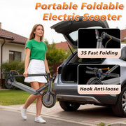 VOLPAM Electric Scooter, 350W/500W Motor, 21/28/40 Miles Long Range | 19 MPH Max Speed, 8.5"/10'' Solid Tire, Lightweight EScooter with Dual Brakes & Lights, APP