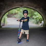 Jetson Jupiter Kids 2-Wheel Light-Up Kick Scooter, LED Lights on Handlebar, Stem, Wheels & Deck, Adjustable Handlebar, Rear Brake, Easy-Folding Mechanism, Ages 5+