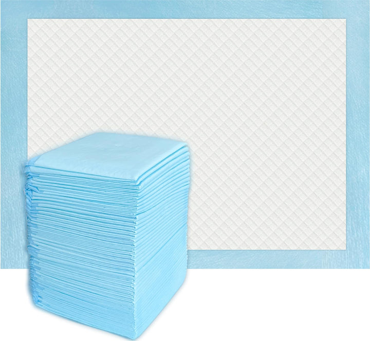 50 Count Super Absorbency Disposable Underpads, 17” x 13” | Leakproof Quick Drying Disposable Pads for Baby, Disposable Changing Pads for Baby, Disposable Diaper Changing Pads