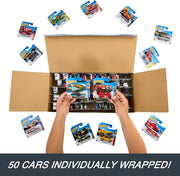 Hot Wheels Toy Cars & Trucks, 50-Pack of 1:64 Scale Vehicles, Individually Packaged (Styles May Vary) (Amazon Exclusive)