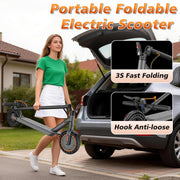VOLPAM Electric Scooter, 350W/500W Motor, 21/28/40 Miles Long Range | 19 MPH Max Speed, 8.5"/10'' Solid Tire, Lightweight EScooter with Dual Brakes & Lights, APP