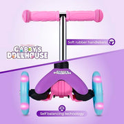 Kick Scooter for Kids, 3 Wheel Self Balancing, Light Up LED Wheels | Lean-to-Steer Control, Wide Anti-Slip Deck, Rear Foot Brake, Light-Up Wheels, 75 lb Capacity, Skill Building