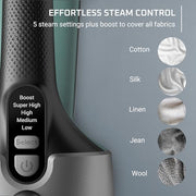 Rowenta Pure Force 2in1 Steamer & Iron: Powerful 1875 Watts, Vertical Steaming & Horizontal Ironing, Auto-off, XL Tank Capacity (7.1 Oz), Green Clothes Steamer DR8822