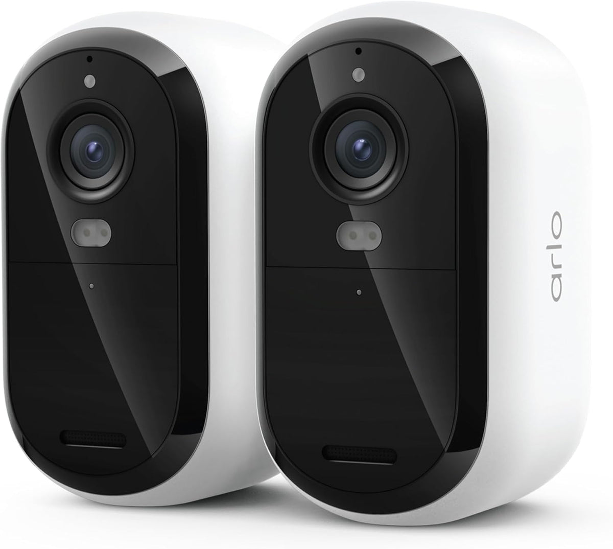 Arlo Essential Wireless Security Camera 2K (3rd Gen) - 2-Cam | Rechargeable home security camera; 2K & color night vision; Person, vehicle & animal detection; 1-mo Secure plan incl.