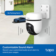 TP-Link Tapo 1080P Outdoor Wired Pan/Tilt Security Camera, C500 | 360° View, Motion Tracking, Works with Alexa & Google Home, Night Vision, Free AI Detection, Cloud & SD Card Storage