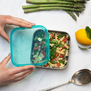 Square To-Go Food-Storage Container - Island Teal