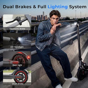 WAWSCOTE Electric Scooter - Electric Scooter Adults and Teens | 1200W/1000W/500W Motor, 28/21 Miles Max Range, APP Control, Double Braking Systems, 10"/8.5" Tire, Foldable E-Scooter