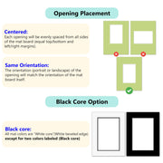 Poster Master Antique White Matboard – 4-Ply Acid-Free Picture Mat Board with 45° Beveled Cut, Made in USA, Custom Cut to Any Size, 1/16" Thickness for Framing & Displays