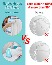 BEAUTURAL Steamer for Clothes, Handheld Garment Fabric Wrinkle Remover | 30-Second Fast Heat-up, Ceramic Heating Plate, Auto Shutoff, Large Detachable Water Tank, Portable Design, 1200 Watts