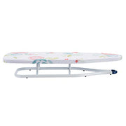 Amazon Basics Foldable Space Saving Ironing Board Tabletop with Non-Slip Feet, 77x29 cm, White, Floral