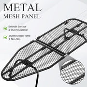 ZOES HOMEWARE Metal Mesh Panel Tabletop Ironing Board | Foldable Iron Board | Heavy Duty Small Iron Board with Heat Resistant Cover and 100% Cotton 8mm Thicken Pad | 31.5"x11.8"x6.2"
