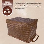 BROWNLILY Handwoven Wicker Storage Baskets, Pack of 4, Brown