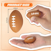 Blulu 30 Pack Mini Footballs Foam Sports Balls Bulk 2.17" for Kids Adult | Brown, School Party Favor, Sports Themed Ball Toy, First Year Down Birthday, Homecoming Game, Goodie Bag Stuffer, Stress Ball