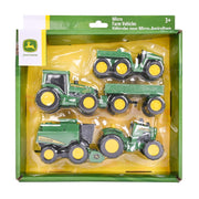 John Deere 5-Pack Micro Farm Vehicles – Moving Parts and Rolling Wheels – 3+ Years