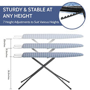 APEXCHASER Foldable Ironing Board Full Size 43x13, 7level Height Adjustable