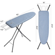 APEXCHASER Foldable Ironing Board Full Size 43x13, 7level Height Adjustable