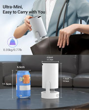 Mini Portable Projector with Wifi 6 and Bluetooth,Base Speaker(M) | 4K Support Projector with 5w Sound Base Speaker,Auto Vertical Keystone 210°Rotatable Proyector