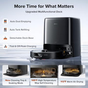 roborock 2026 New Qrevo 2 Pro Robot Vacuum and Mop, 20,000Pa Suction | FlexiArm Edge Mopping, Zero-Tangle, High-Temperature Mop Self-Cleaning, Smart Obstacle Avoidance for Pet Hair & Carpet, Black