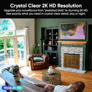 WYZE Indoor Cam Pan, 2K Pan-Tilt Security Camera for Baby/Pet Monitoring | AI Motion Tracking, IR Night Vision, 2-Way Audio, Physical Privacy Mode, Works with Alexa and Google Assistant