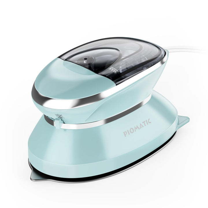 PIOMATIC Travel Iron Mini with Steam for Clothes with Dual Voltage | Portable Mini Ironing Machine with Non-Stick Soleplate, Small Iron for Sewing, Quilting and Handcraft